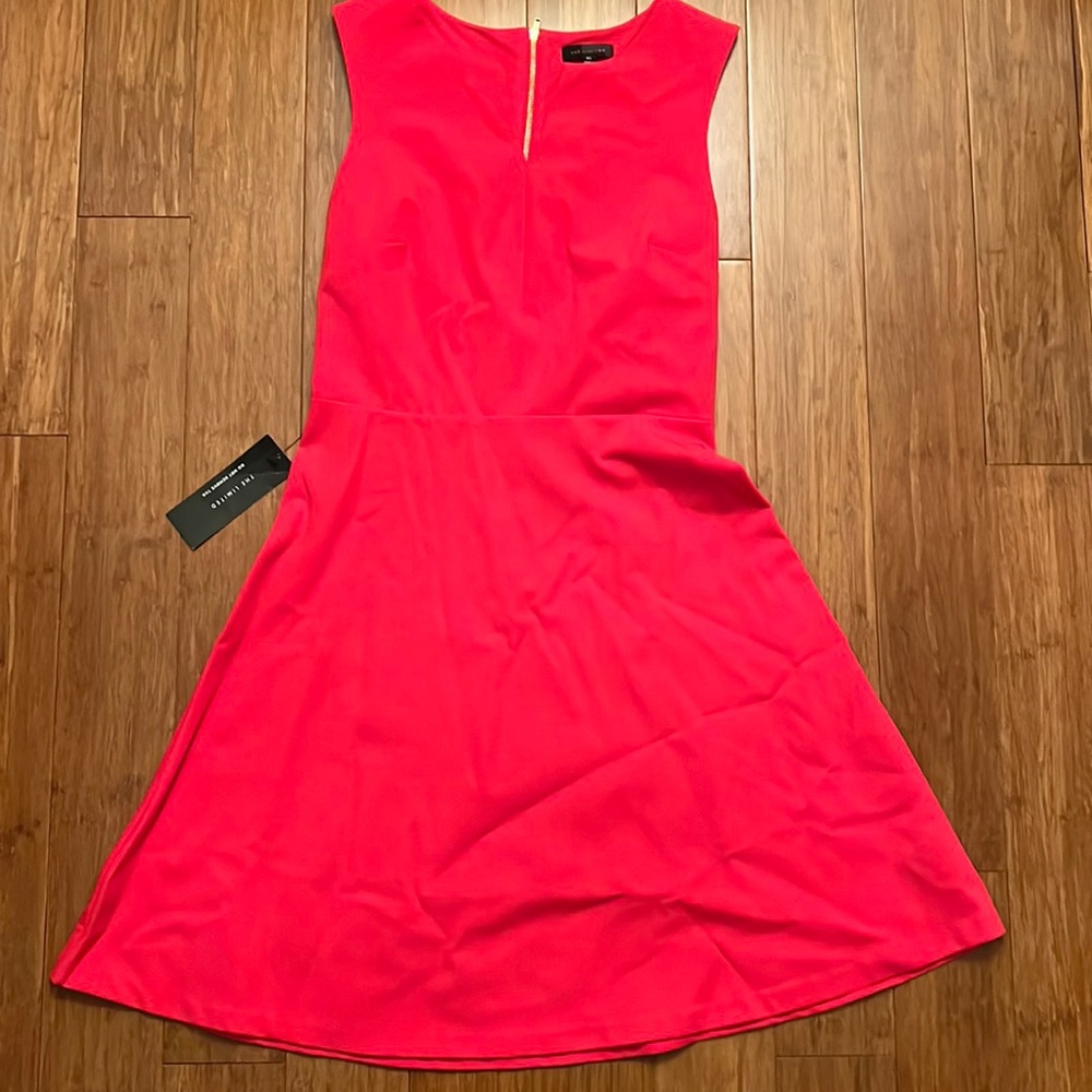 The Limited Sexy Dark Pink Dress with Gold zipper